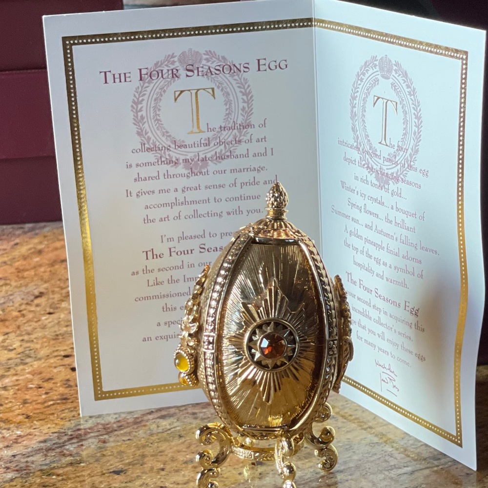 Joan Rivers “The Four Seasons Egg” with Pendant